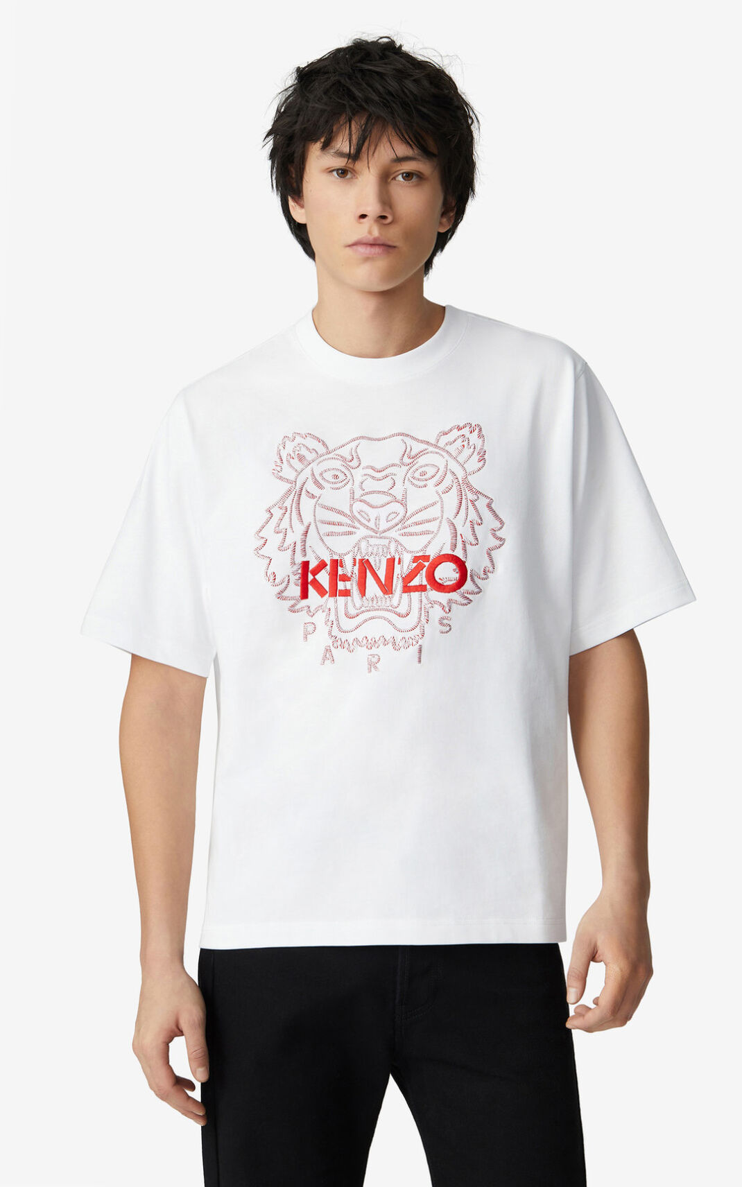 Kenzo Tiger loose fitting T Shirt Herr | 64190-UAWT